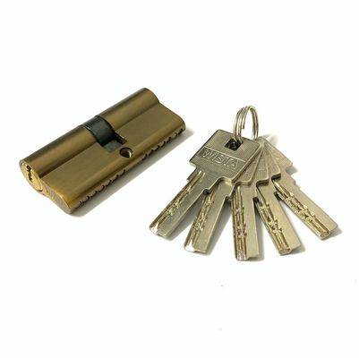 qualité  Euro Profile Zinc Brass Cylinder 80mm Door Cylinder Lock Replacement usine
