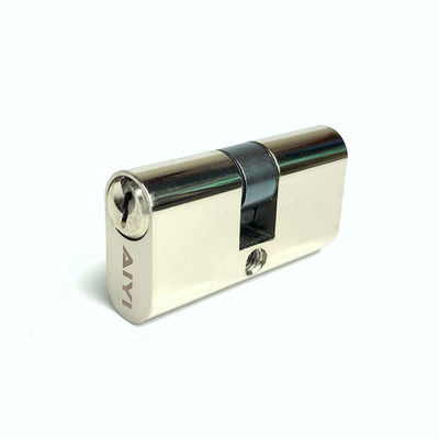qualité  Silver Small Oval Cylinder Lock Customized Door Cylinder Replacement 54mm usine