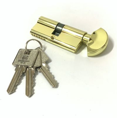 Blocage à cylindre en zinc ouvert unique 70 mm Blocage euro avec bouton en aluminium ou en zinc