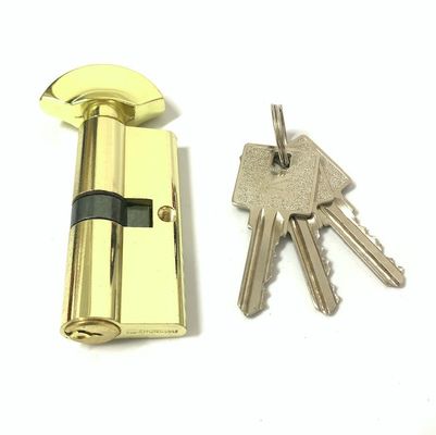 Blocage à cylindre en zinc ouvert unique 70 mm Blocage euro avec bouton en aluminium ou en zinc