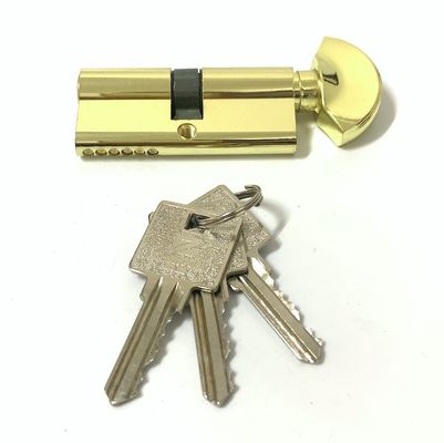 Blocage à cylindre en zinc ouvert unique 70 mm Blocage euro avec bouton en aluminium ou en zinc