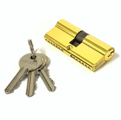 Le double baril adapté aux besoins du client par euro ouvert de serrure de cylindre de zinc ferme à clef 70mm