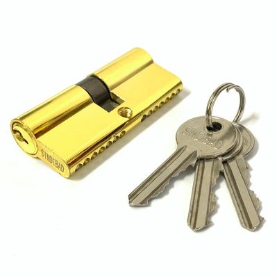 Le double baril adapté aux besoins du client par euro ouvert de serrure de cylindre de zinc ferme à clef 70mm