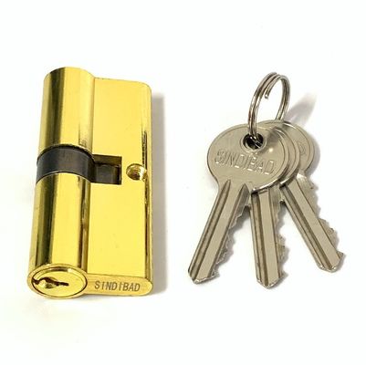 Le double baril adapté aux besoins du client par euro ouvert de serrure de cylindre de zinc ferme à clef 70mm