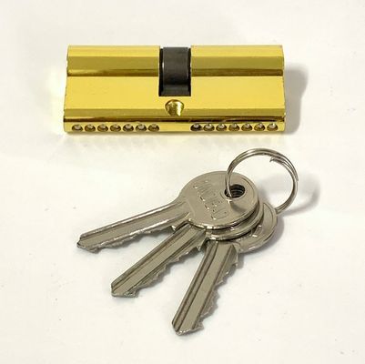 Le double baril adapté aux besoins du client par euro ouvert de serrure de cylindre de zinc ferme à clef 70mm