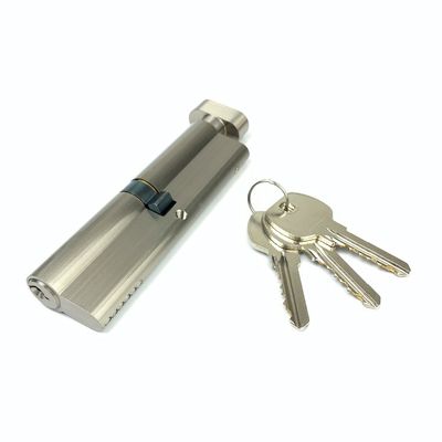 Fermeture à cylindre unique en argent 110 mm Euro cylindre avec ressorts inoxydables