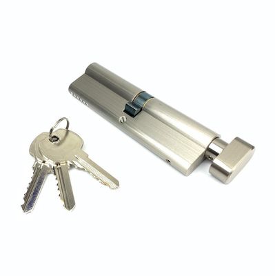 Fermeture à cylindre unique en argent 110 mm Euro cylindre avec ressorts inoxydables