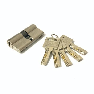 Cylindre en laiton d'aluminium de taille personnalisée de 60 mm Fermeture à baril de porte avec clés