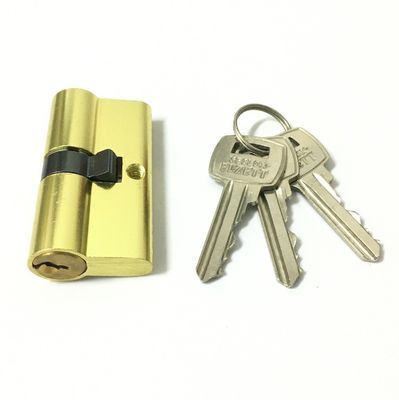 Cylindre en aluminium en laiton à double ouverture, taille personnalisée, serrure à double canon de 60 mm