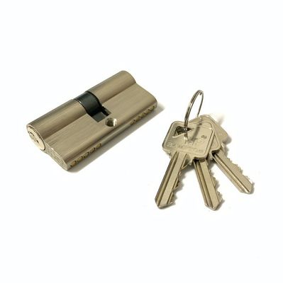 Fermeture de porte à double baril de 60 mm Fermetures à baril de porte en aluminium avec noyau en laiton
