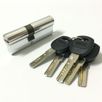 Double serrure en laiton en aluminium ouverte de cylindre du cylindre 70mm pour la porte