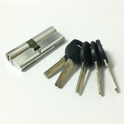 Double serrure en laiton en aluminium ouverte de cylindre du cylindre 70mm pour la porte