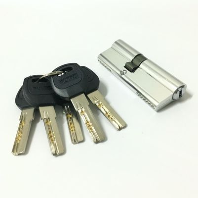 Double serrure en laiton en aluminium ouverte de cylindre du cylindre 70mm pour la porte