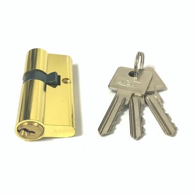 Remplacement de serrure à double cylindre en cuivre zinc cylindre doré sur mesure