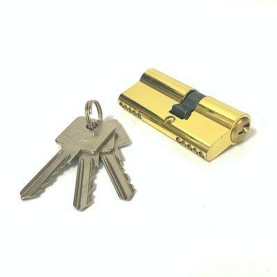 Remplacement de serrure à double cylindre en cuivre zinc cylindre doré sur mesure