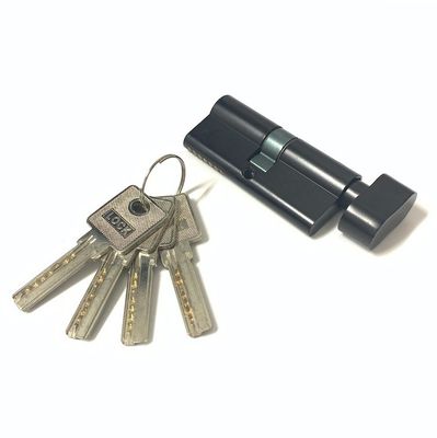 Remplacement noir de cylindre de porte de profil d'euro de cylindre en laiton de zinc avec le noyau en laiton