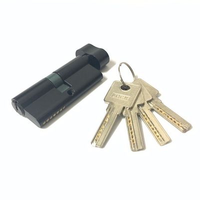 Remplacement noir de cylindre de porte de profil d'euro de cylindre en laiton de zinc avec le noyau en laiton