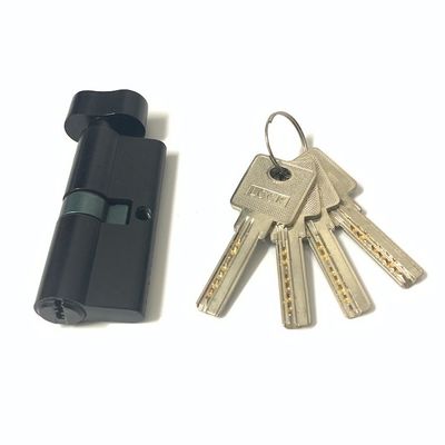 Remplacement noir de cylindre de porte de profil d'euro de cylindre en laiton de zinc avec le noyau en laiton