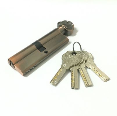 Cylindre en cuivre zinc de 90 mm, verrouillage à profil unique euro ouvert avec clé en cuivre ou en fer