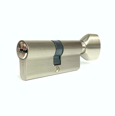 Alliage de zinc 70 mm Euro cylindre verrouillage à cylindre unique personnalisé avec noyau en laiton
