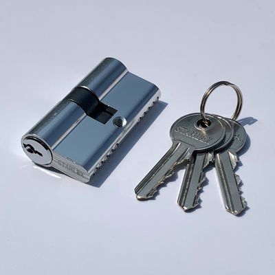 Fermeture de cylindre en aluminium personnalisée 60 mm Fermeture à baril euro SN CP SB AB MAB AC Finition