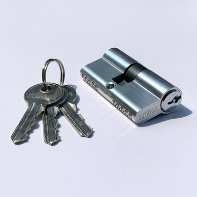 Fermeture de cylindre en aluminium personnalisée 60 mm Fermeture à baril euro SN CP SB AB MAB AC Finition