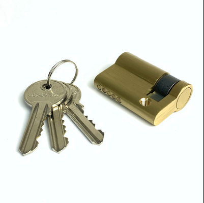 Taille personnalisée Fermeture de porte à demi-cylindre 40 mm 45 mm 50 mm 55 mm 60 mm demi-cylindre euro