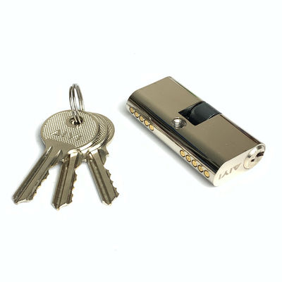 Fermeture de cylindre ovale argentée personnalisée remplacement de cylindre de porte 54 mm