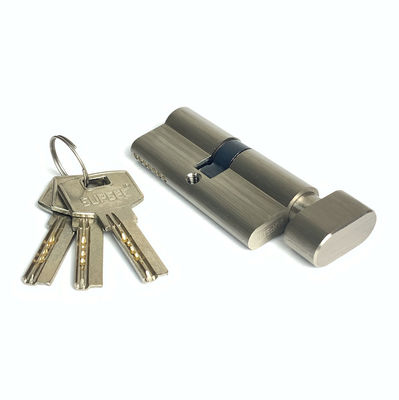 Serrure à barillet en laiton ouverte simple SN CP SB GP AB MAB AC, serrure à cylindre 70mm