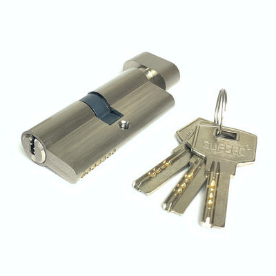 Serrure à barillet en laiton ouverte simple SN CP SB GP AB MAB AC, serrure à cylindre 70mm