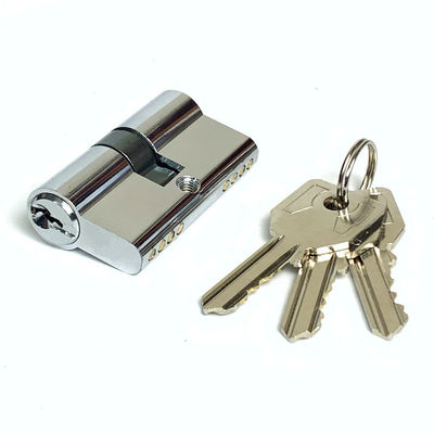 54 mm porte-clés cylindrique en laiton serrures à double cylindre Taille personnalisée