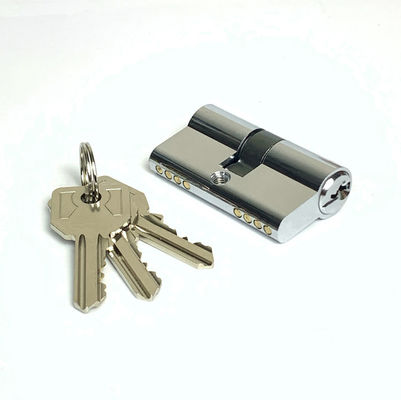 54 mm porte-clés cylindrique en laiton serrures à double cylindre Taille personnalisée