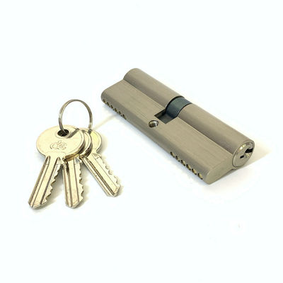 Serrure à cylindre de zinc de taille personnalisée, double serrure à barillet ouverte de 90 mm