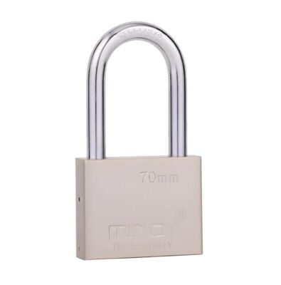 Fermeture à clef de haute sécurité en argent 40 mm 50 mm 60 mm 70 mm Fermeture à clef en fer