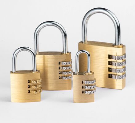 Cadenas à combinaison en laiton adapté aux besoins du client par cadenas de mot de passe à 3 chiffres et à 4 chiffres